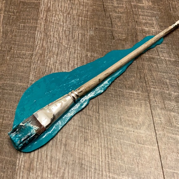 Cedar Hollow Designs Other - Who spilled my paint? Teal Resin practical joke